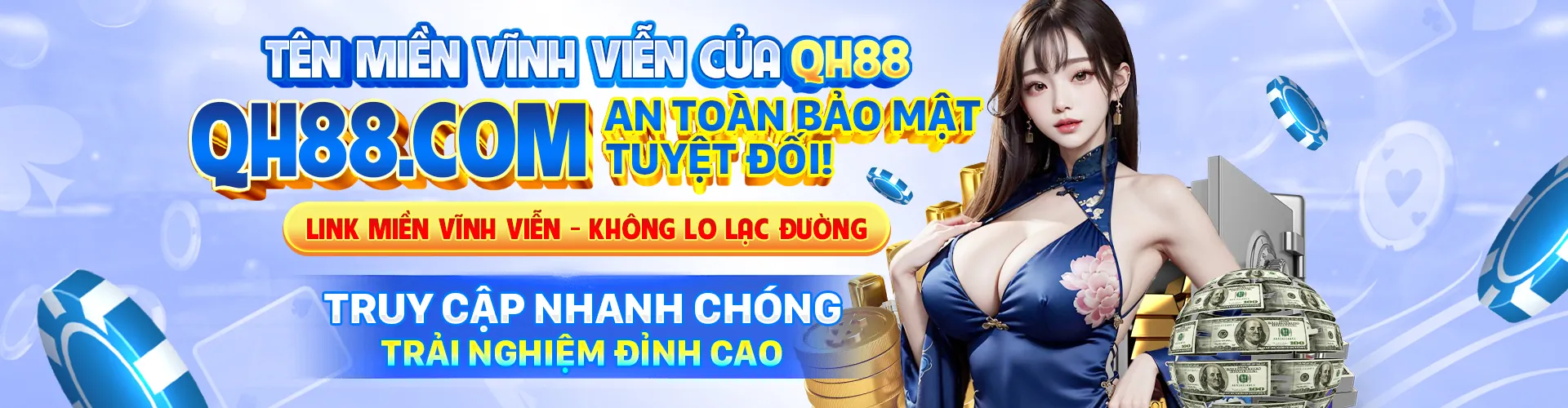 Banner khuyến mãi Đăng Nhập QH88 nhận 188K
